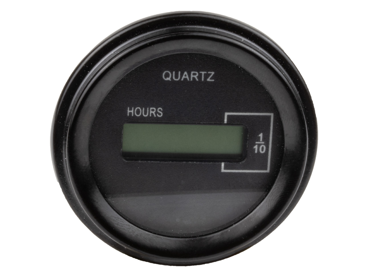 Hour Meter Electronic Black 4 Pole
